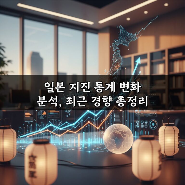 일본 지진 통계 변화 분석, 최근 경향 총정리