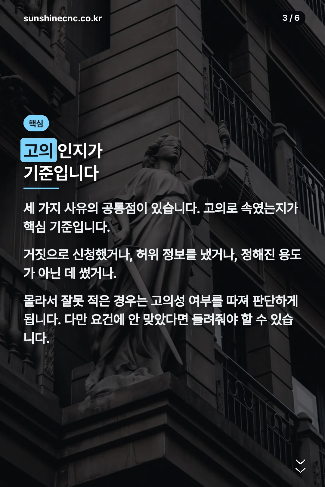 고의성 기준