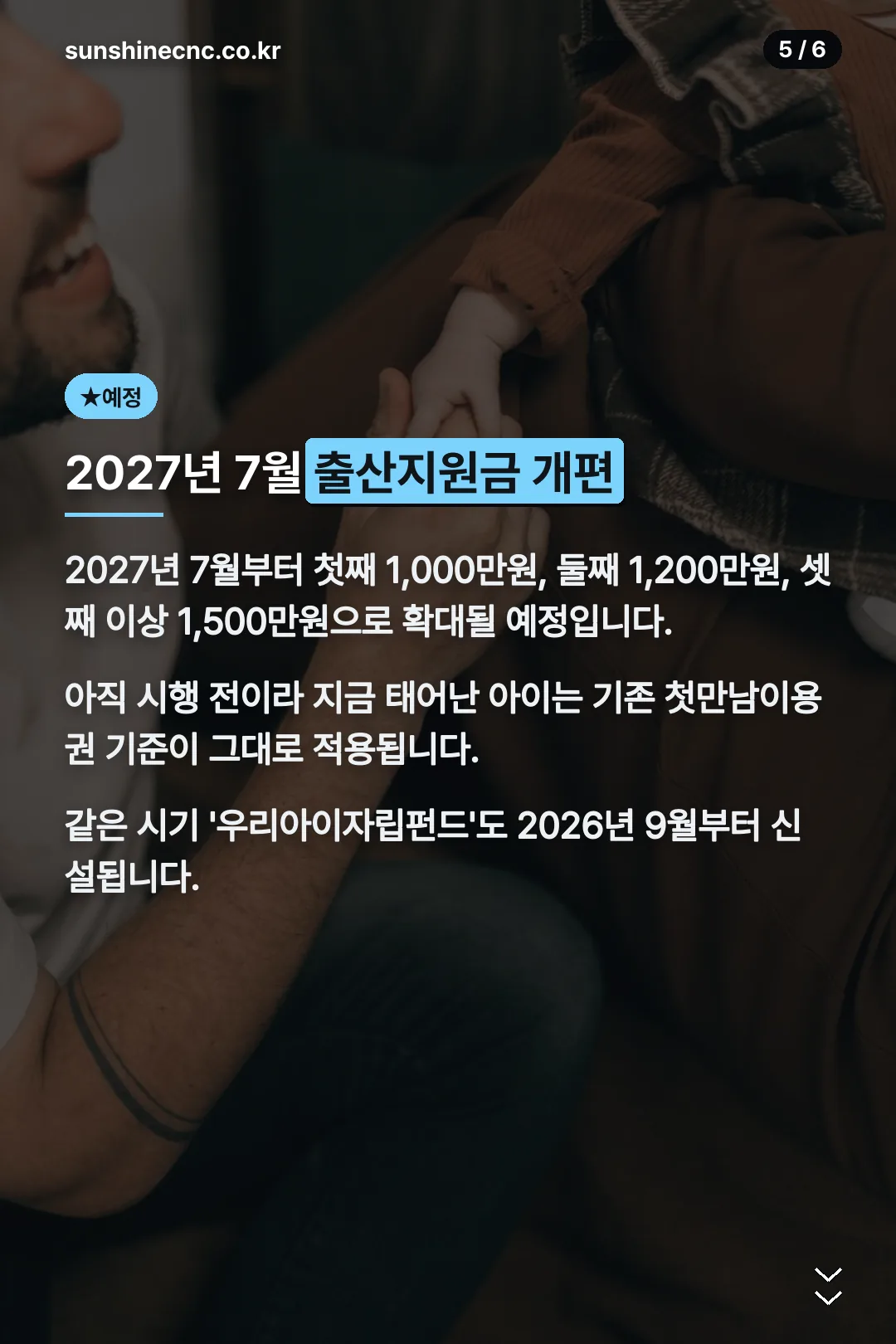 2027년 출산지원금 개편