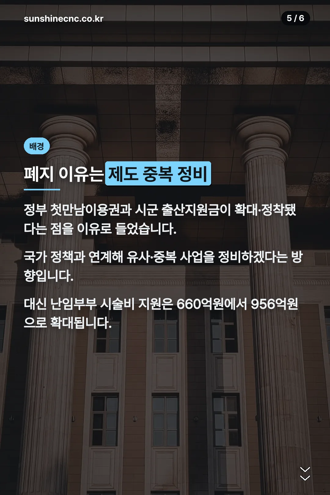 폐지 이유는 제도 중복 정비
