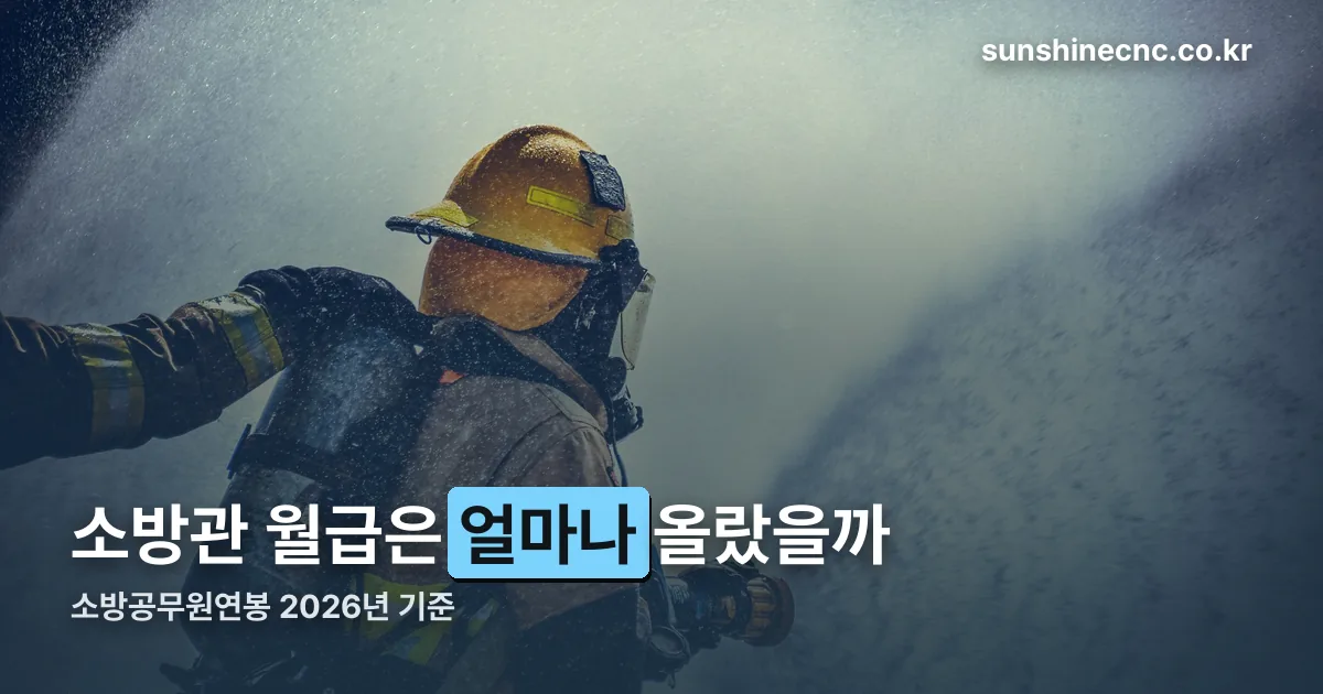 소방공무원연봉 정리 썸네일